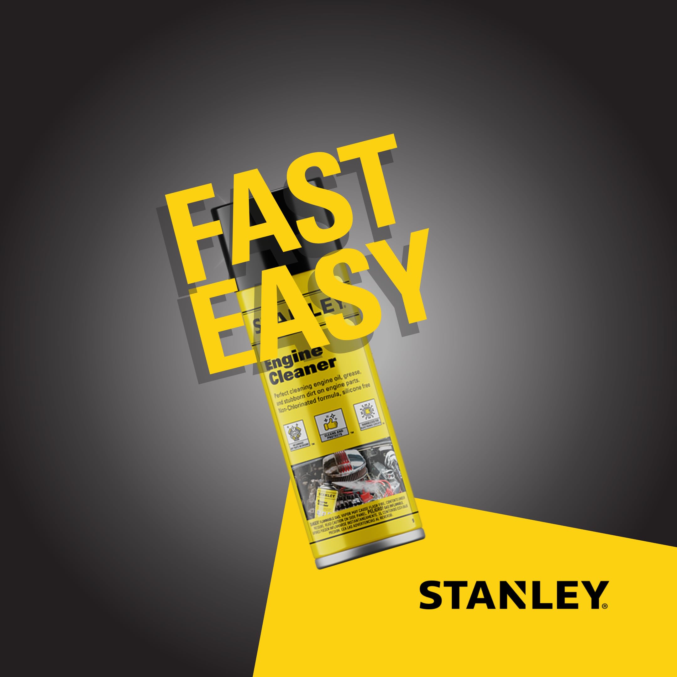 Foto 6 | Limpiador De Motores En Aerosol Stanley, 355 Ml, Desengrasante Automotriz - Venta Internacional.