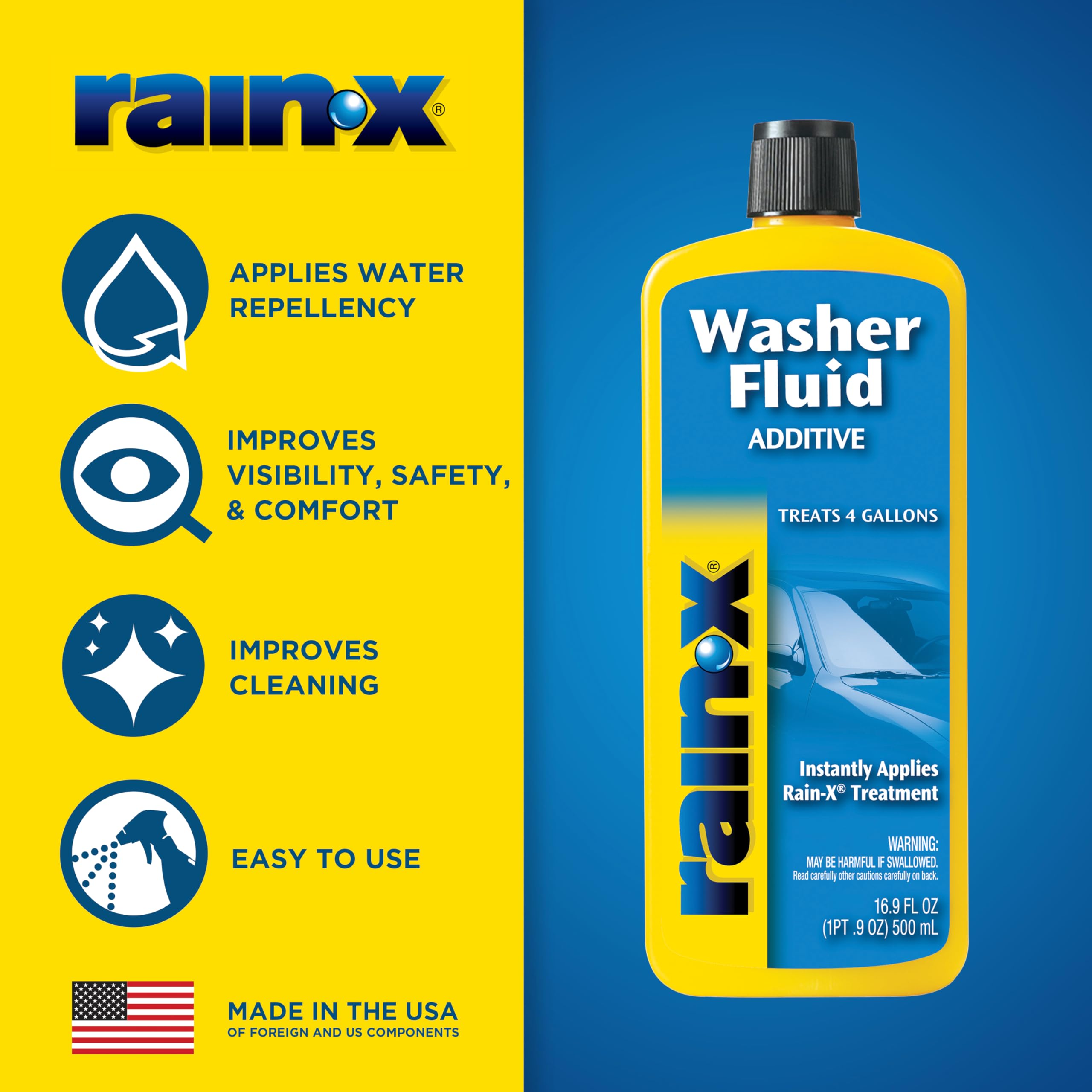 Foto 3 pulgar | Aditivo Para Líquido Lavaparabrisas Rain-x Rx11806d, 500 Ml - Venta Internacional.