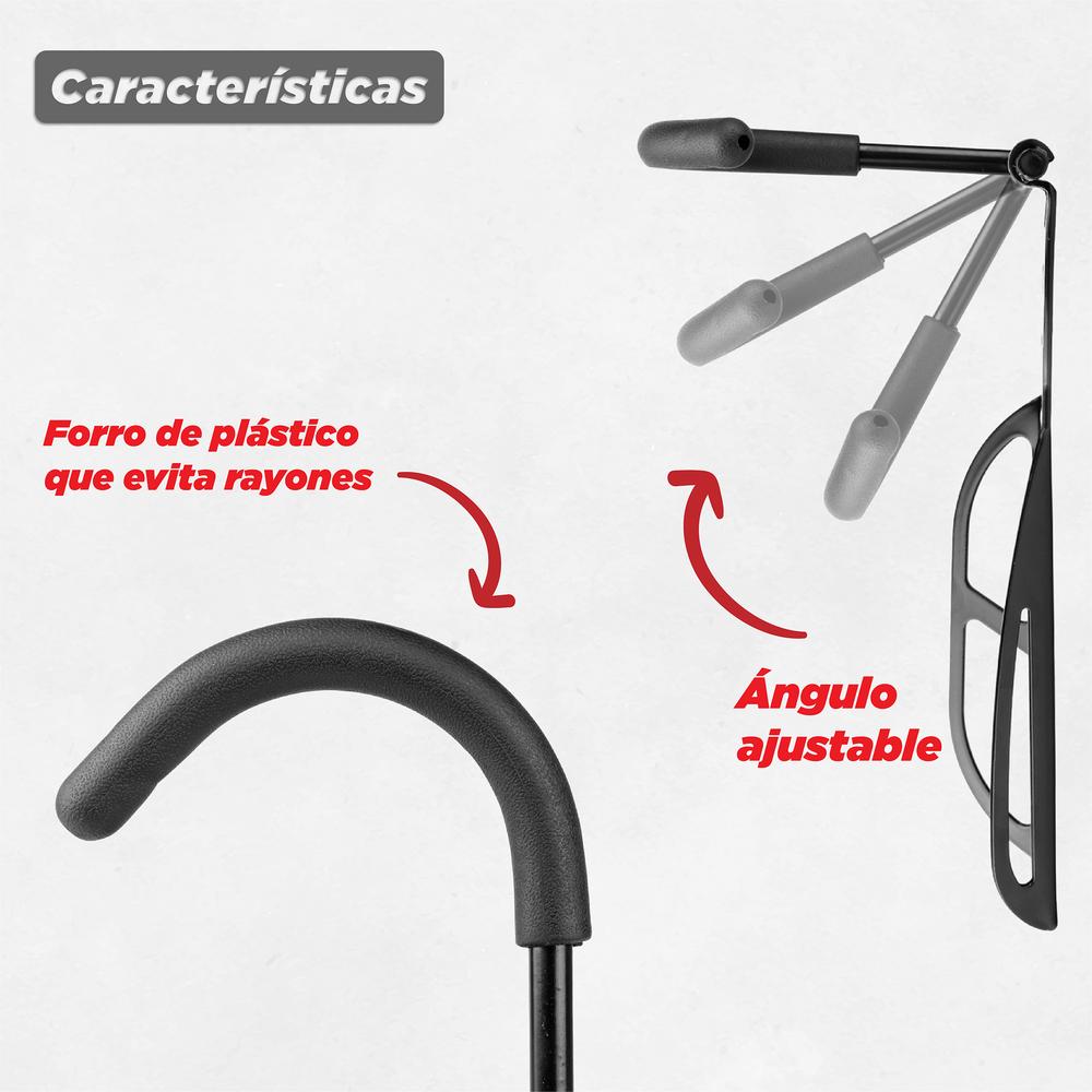 Foto 4 pulgar | Gancho Mariluz R2826b de Pared color Negro para Bicicleta