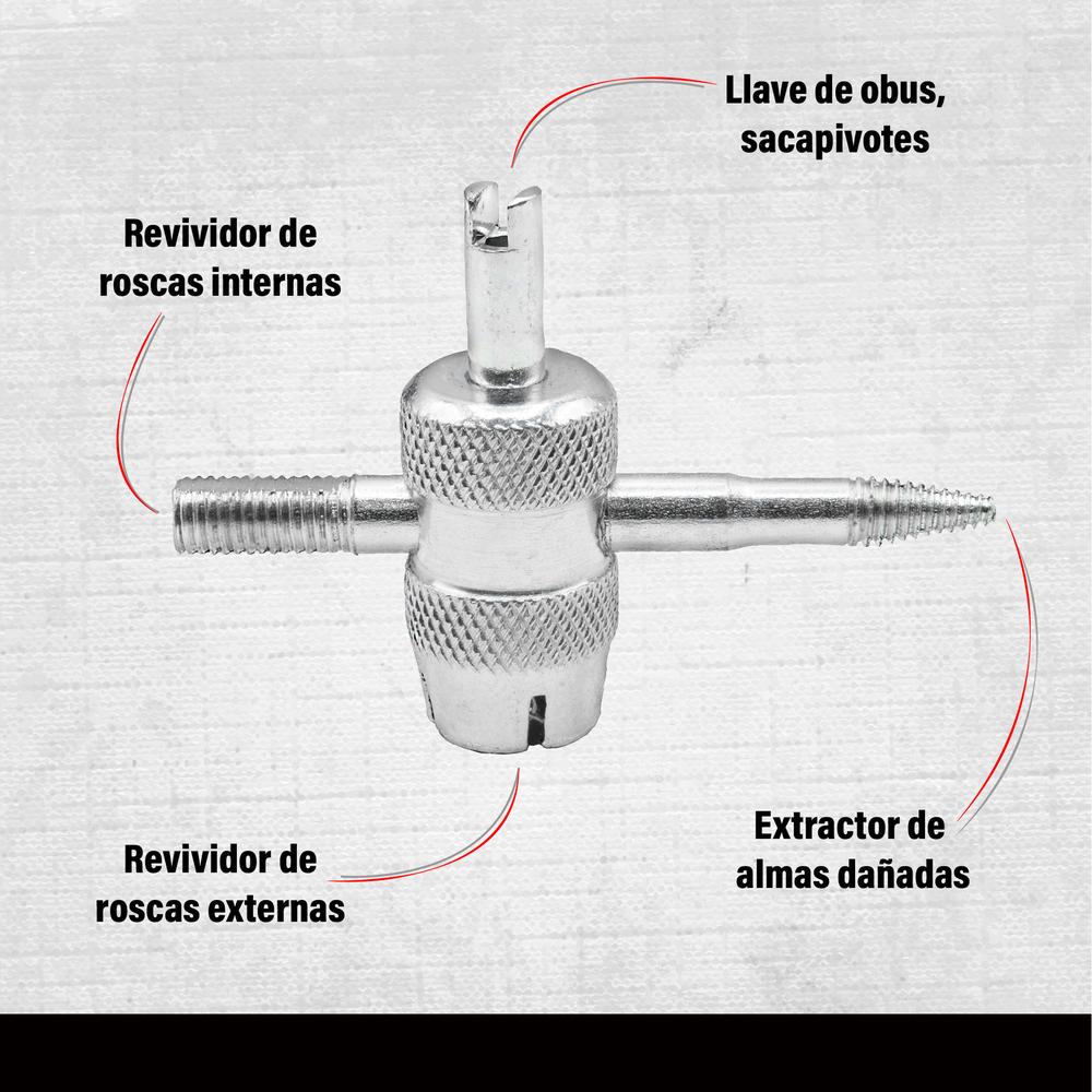 Foto 4 pulgar | Herramienta para Bicicleta para Roscas Tarraja 4 color Plata