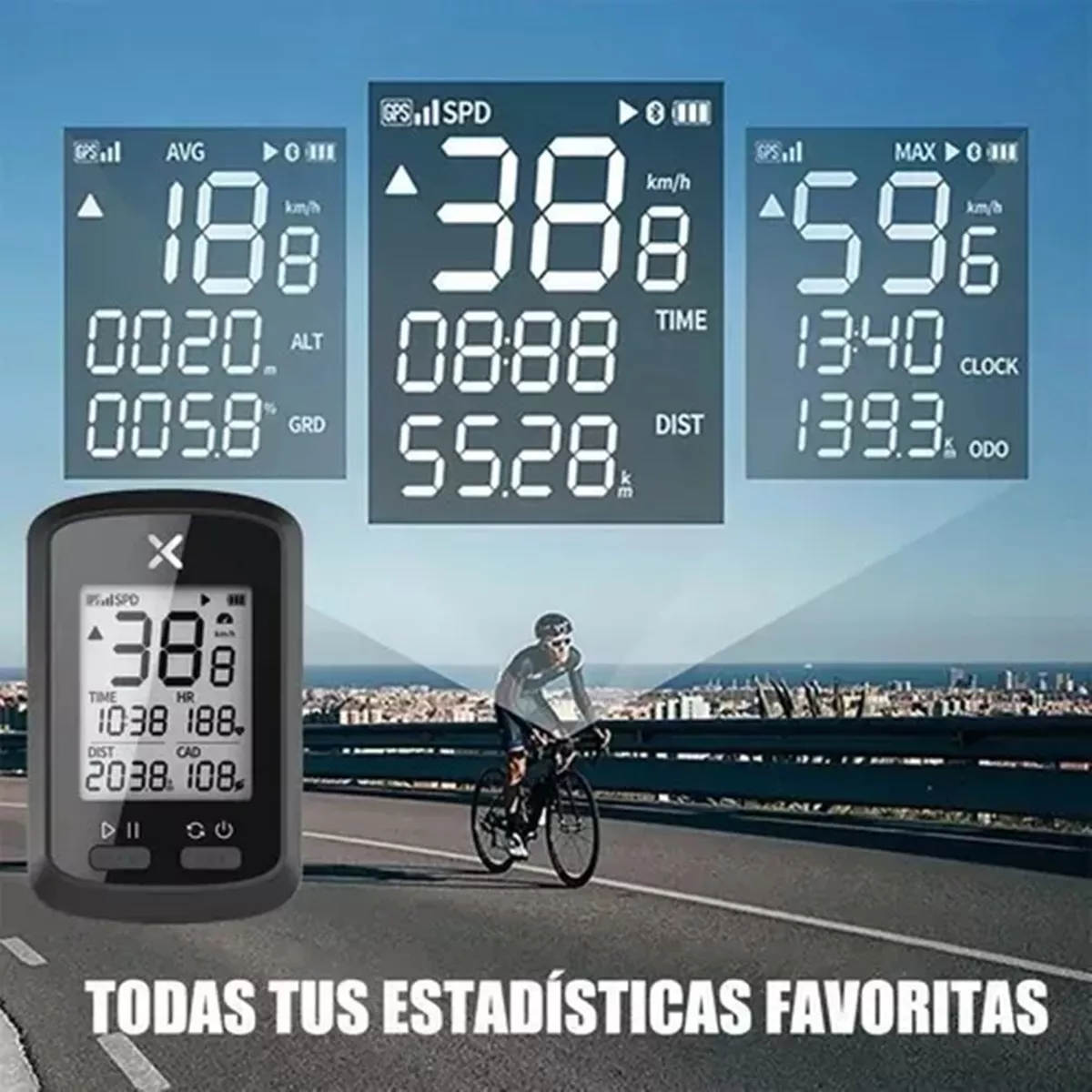 Foto 4 pulgar | Velocímetro Eo Safe Imports Esi-13370 para Bicicleta