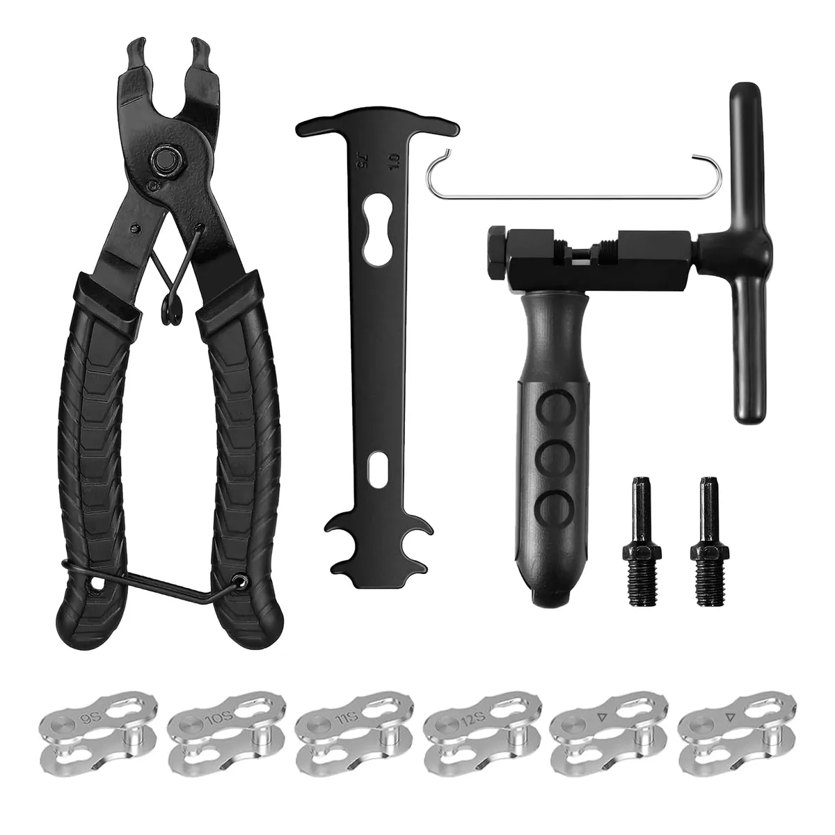 Kit Pinzas Cortador Extractor De Pernos De Cadena Bicicleta Eo Safe Imports Esi-17447 Negro