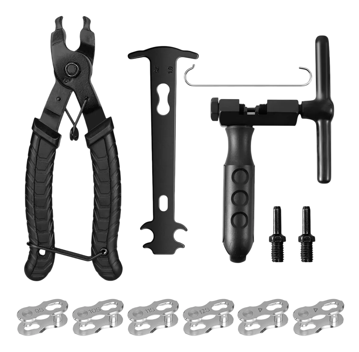 Foto 2 pulgar | Kit De Pinzas Cortador Extractor De Pernos De Cadena Bicicleta, Negro