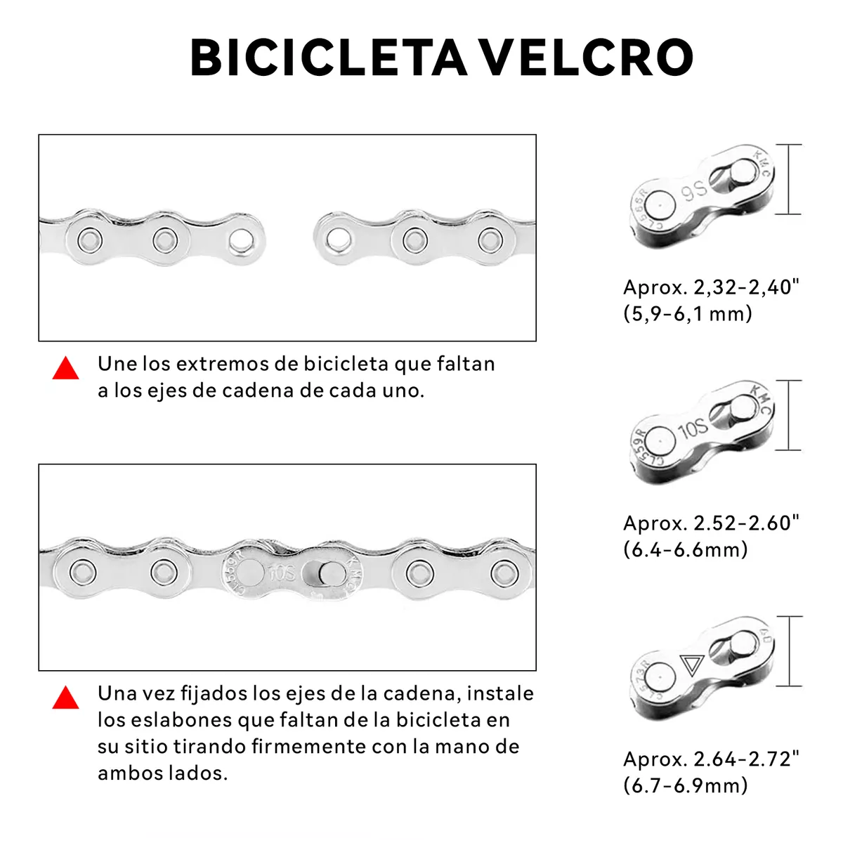 Foto 6 pulgar | Kit De Pinzas Cortador Extractor De Pernos De Cadena Bicicleta, Negro