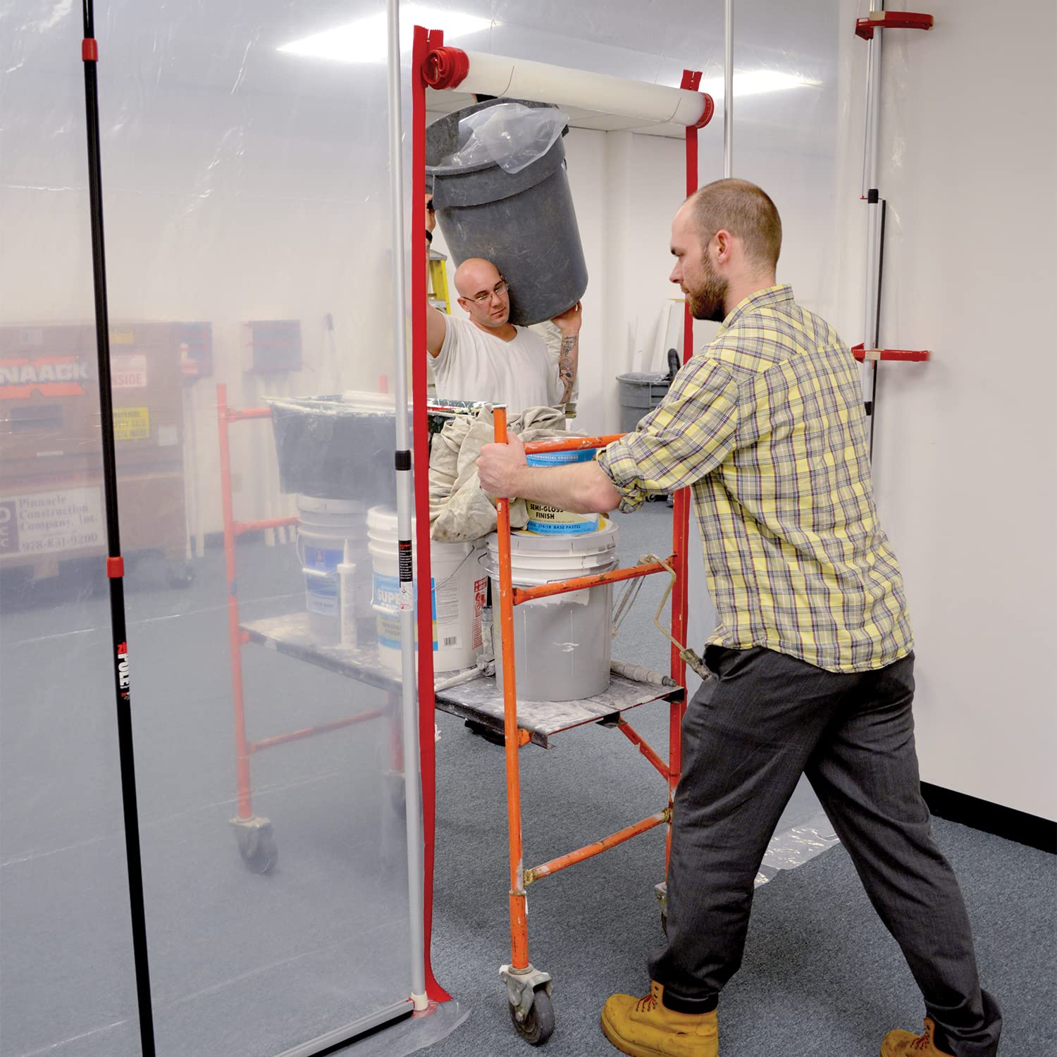 Foto 4 pulgar | Zipwall Hdaz12 Heavy Duty Zipwall, Paquete De 12 Unidades, Rojo, 12 Unidades - Venta Internacional.