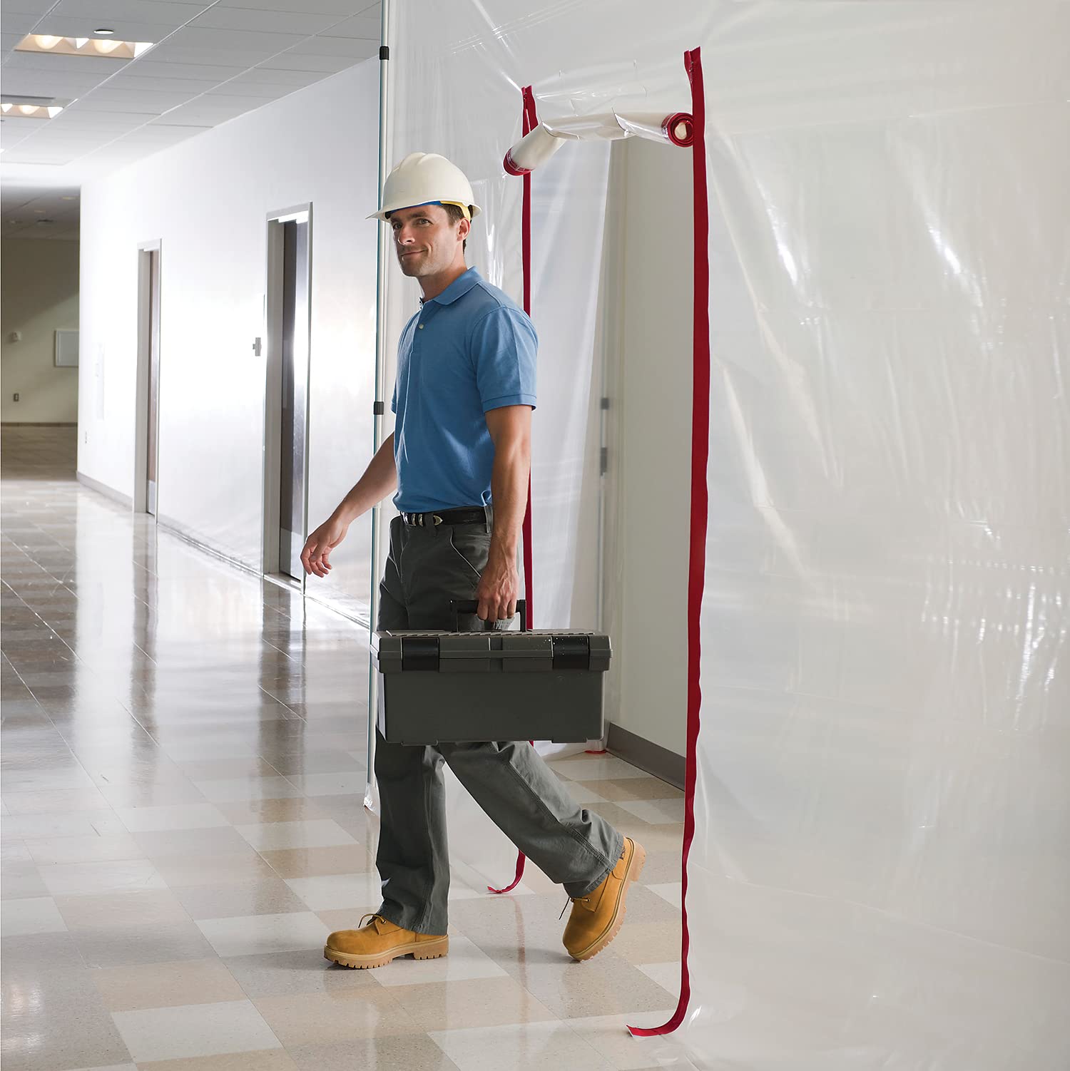 Foto 5 pulgar | Zipwall Hdaz12 Heavy Duty Zipwall, Paquete De 12 Unidades, Rojo, 12 Unidades - Venta Internacional.