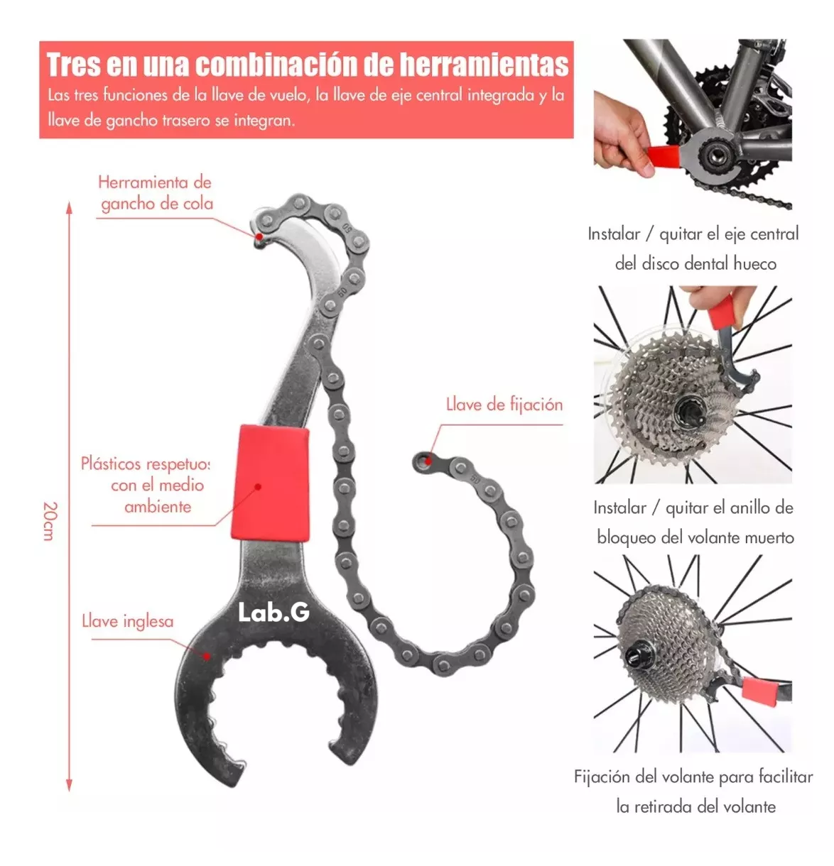 Foto 4 pulgar | Herramientas P/reparación Bicicletas Extractor Pernos Cadena 12 Pzs
