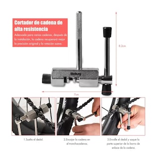 Foto 4 | Herramientas P/reparación Bicicletas Belug Extractor Pernos Cadena 12 Pzs Negro