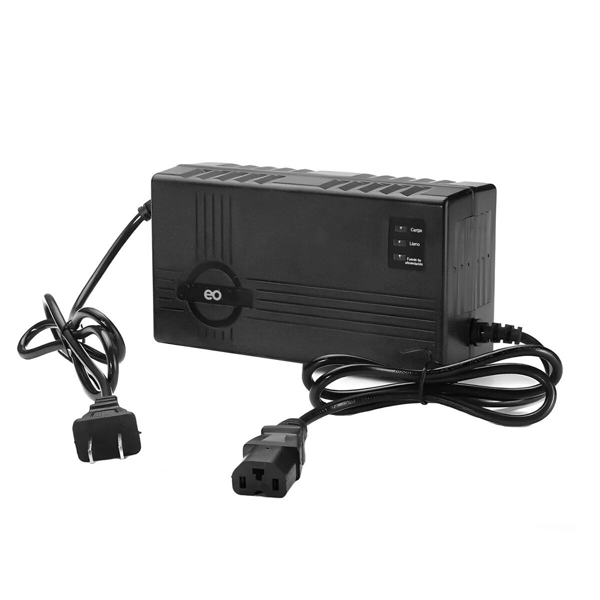 Cargador Para Bicicleta Eléctrica 48v 12ah Con 3 Luces Eo Safe Imports Esi-19323 Negro $629