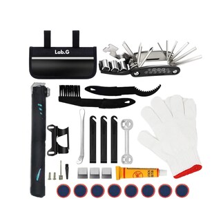 Foto 1 | Kits De Herramientas De Reparación De Bicicletas Multifuncion 29 Pz Lab.g Negro