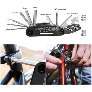 Foto 4 | Kits De Herramientas De Reparación De Bicicletas Multifuncion 29 Pz Lab.g Negro