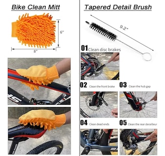 Foto 4 | Kit De Cepillos Xtellar De Limpieza Para Bicicleta 10 Piezas