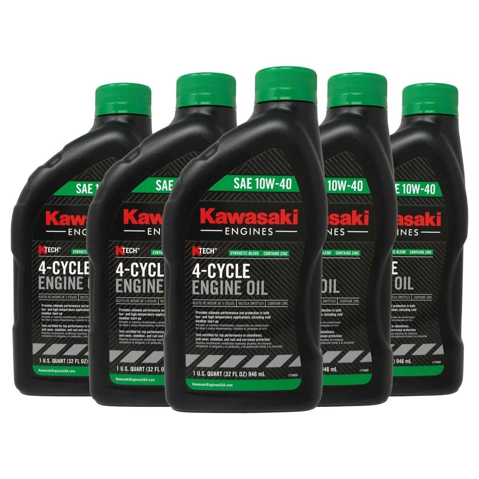 Foto 1 | Aceite De Motor 10w-40, 5 Litros, 4 Tiempos, Sae 10w-40, Compatible Con Kawasaki - Venta Internacional.