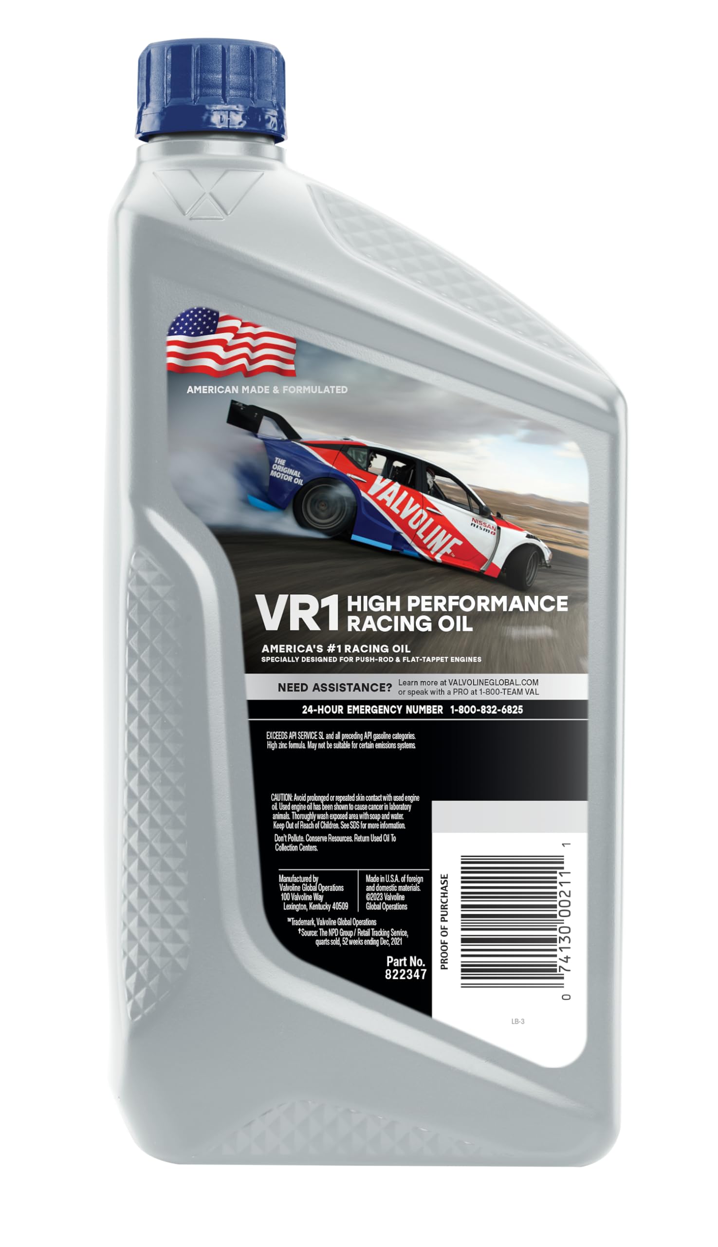 Foto 4 pulgar | Aceite De Motor Valvoline Vr1 Racing Sae 20w-50 946 Ml (x6) - Venta Internacional.