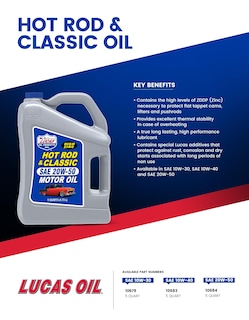 Foto 3 | Aceite Para Motor Lucas Oil Hot Rod & Classic Car Sae 10w-40 5l - Venta Internacional.