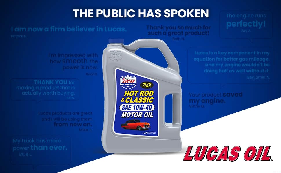 Foto 5 pulgar | Aceite Para Motor Lucas Oil Hot Rod & Classic Car Sae 10w-40 5l - Venta Internacional.