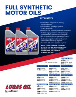 Foto 3 | Aceite De Motor Lucas Oil 10101 Sintético Sae 5w-50 4,7 L (paquete De 6) - Venta Internacional.