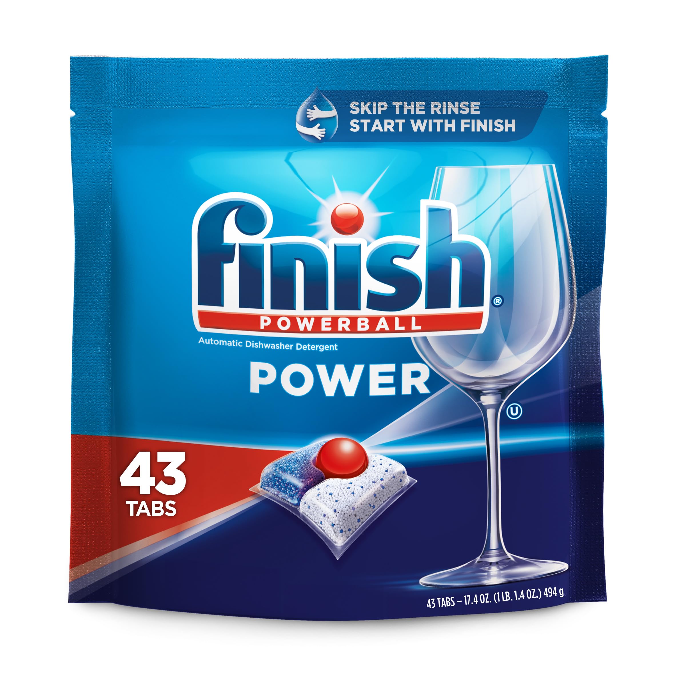 Foto 1 | Detergente Para Lavavajillas Finish Power, 43 Unidades - Venta Internacional.