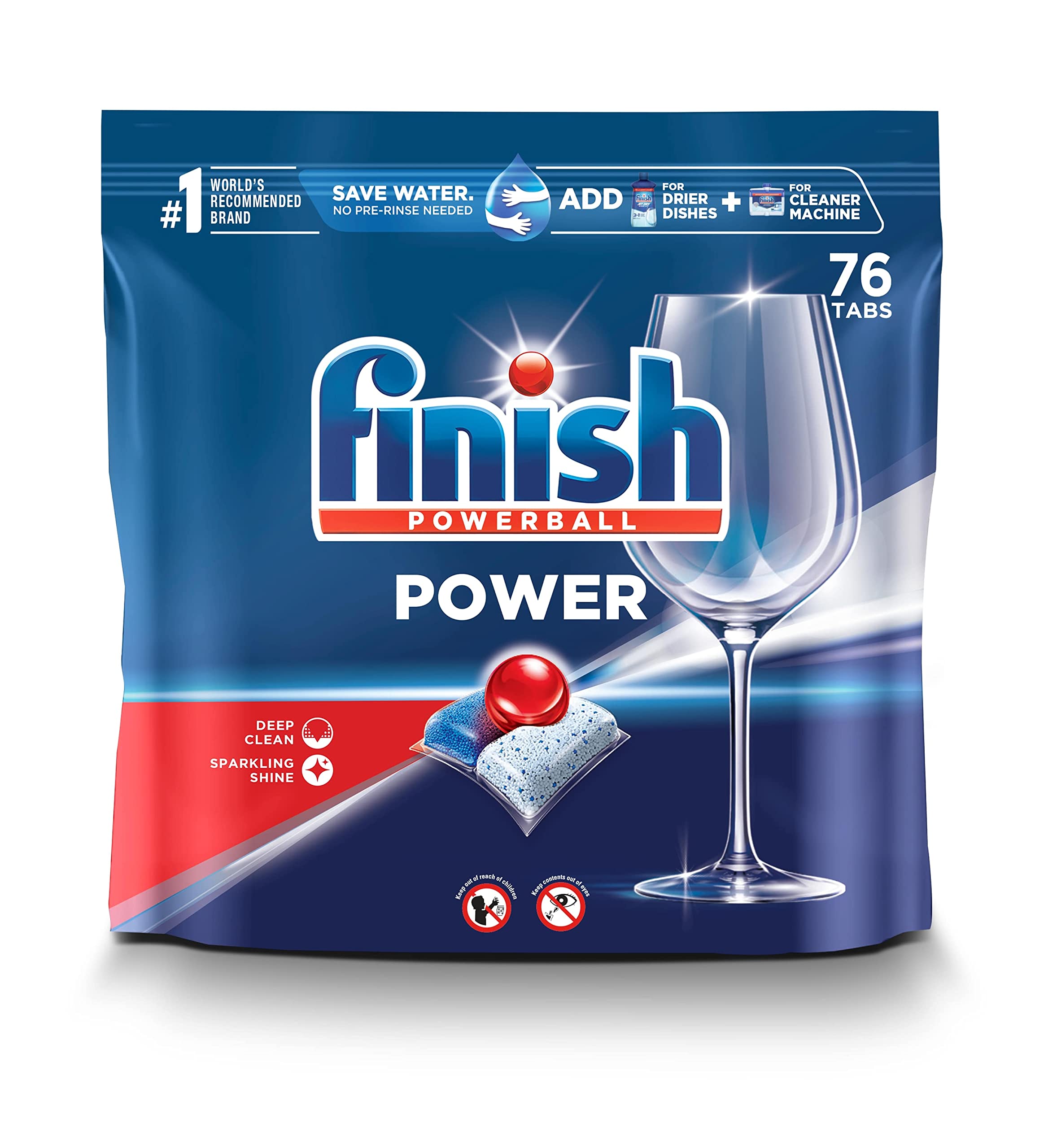 Foto 2 pulgar | Detergente Para Lavavajillas Finish Power Powerball 76 Tabletas - Venta Internacional.