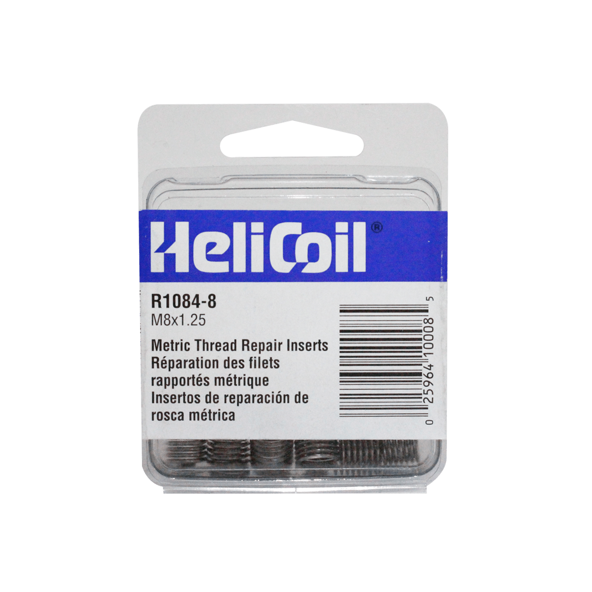 Insertos Helicoil  para Reparación Roscas M8x1.25 L 12 12 piezas