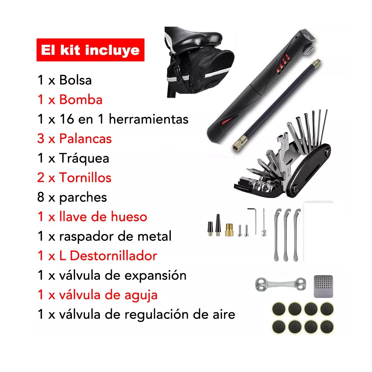 Foto 3 pulgar | Kit de Herramientas Eo Safe Imports para Bicicleta