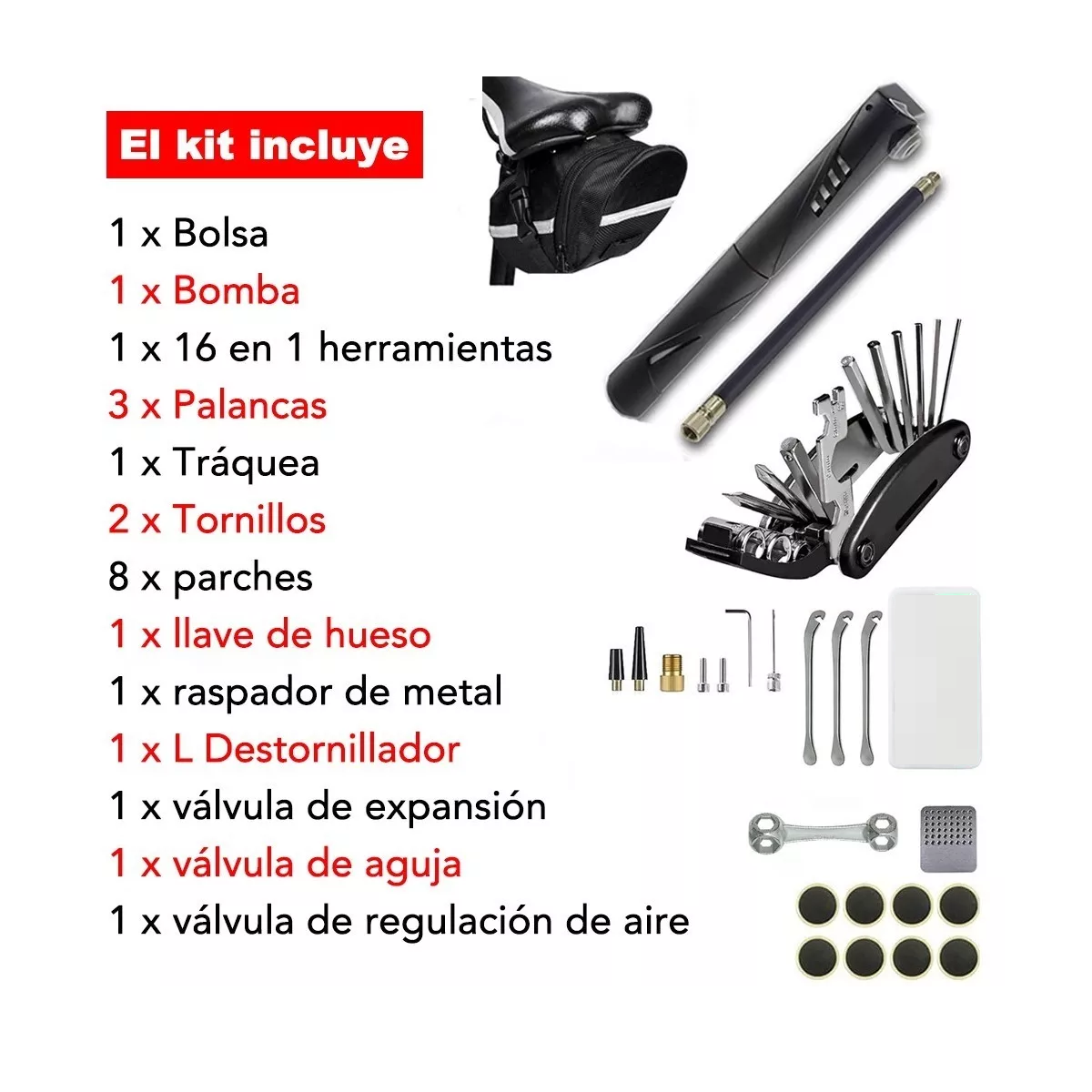 Foto 3 pulgar | Herramientas de Reparación Eo Safe Imports Esi5326 para Bicicleta 23 Piezas