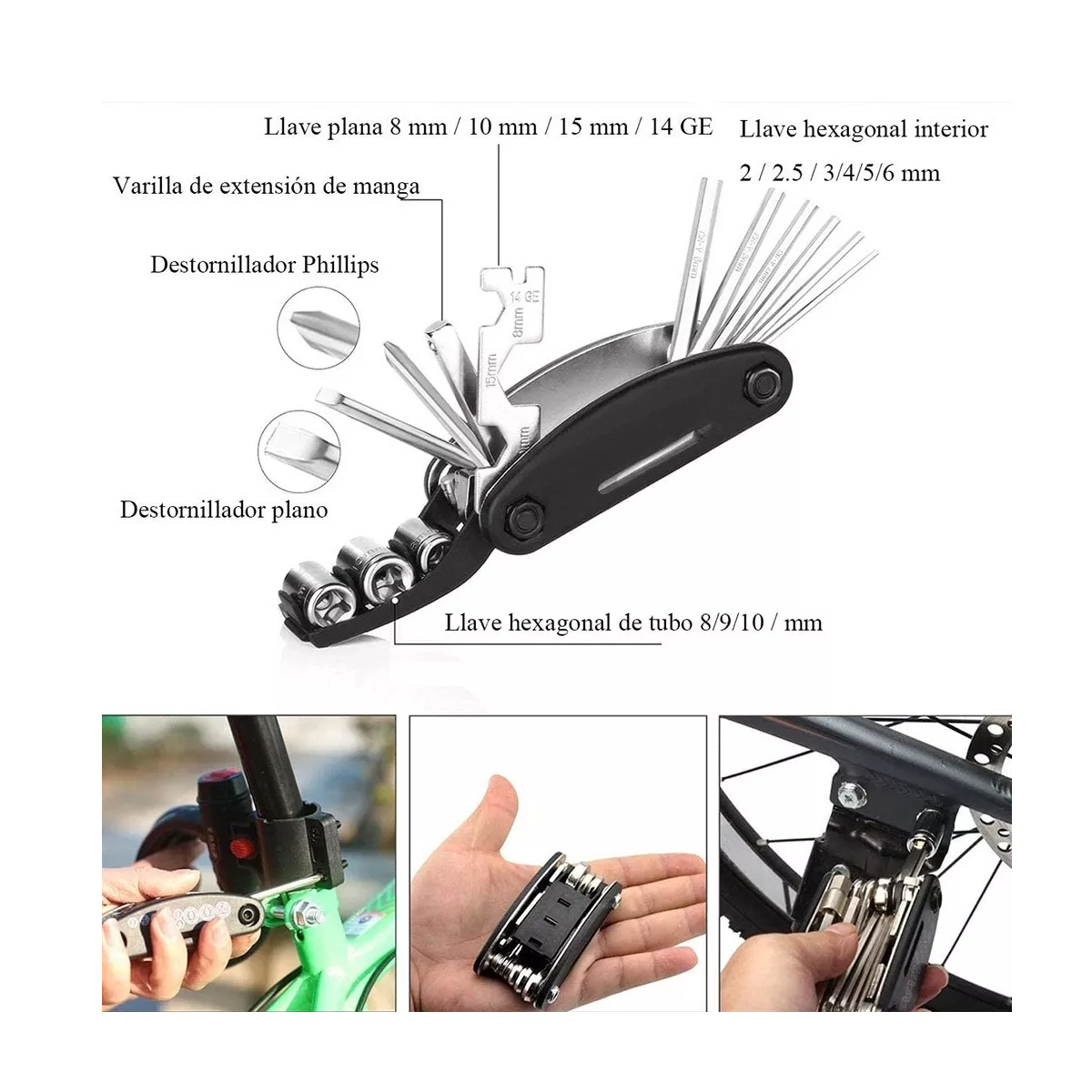 Foto 3 | Herramientas de Reparación Eo Safe Imports Esi5326 para Bicicleta 23 Piezas