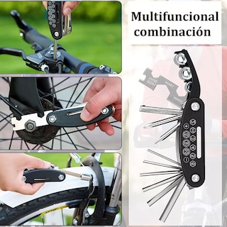 Foto 4 | Kit de Herramienta con Bolsa y Bomba Eo Safe Imports Esi-5325 para Bicicleta Negro 16 Piezas