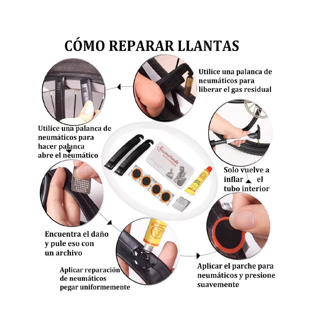 Foto 4 pulgar | Kit de Herramienta con Bolsa Y Bomba BELUG para Bicicleta