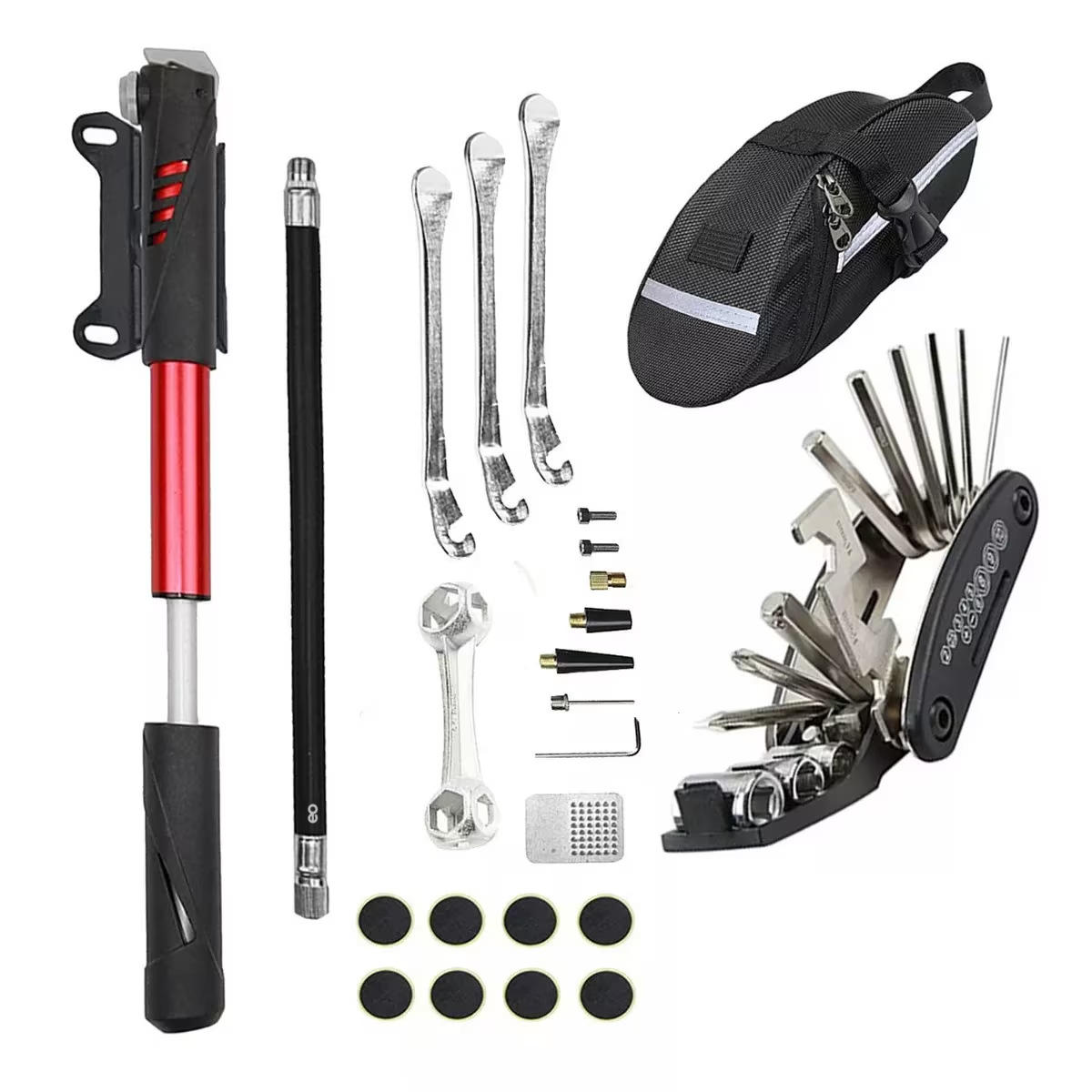 Foto 2 pulgar | Kit De Herramientas Para Reparar Bicicleta Con Bolsa 16 En 1 Eo Safe Imports Esi-4816-1 Multicolor