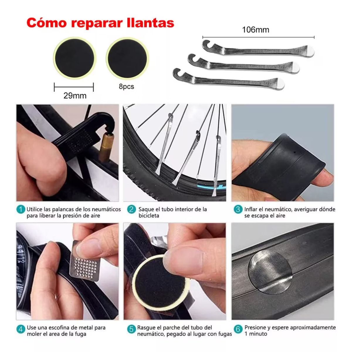 Foto 4 pulgar | Kit De Herramientas Para Reparar Bicicleta Con Bolsa 16 En 1 Eo Safe Imports Esi-4816-1 Multicolor