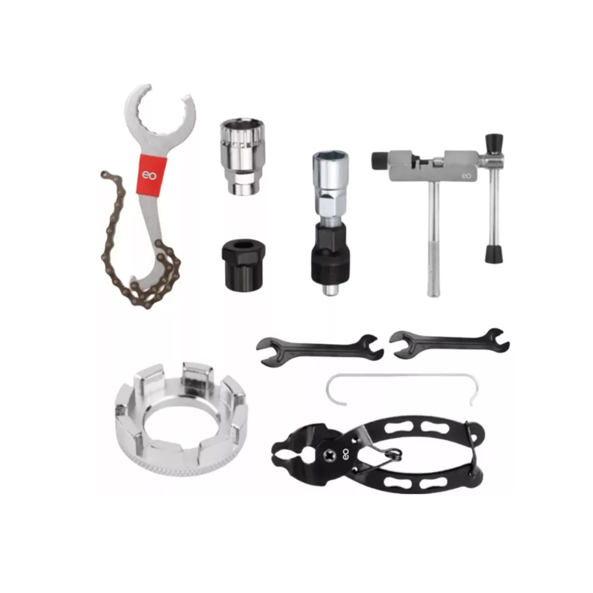 Kit Herramientas P/reparación Bicicletas 9/pzas Eo Safe Imports Esi-8054-1 Multicolor