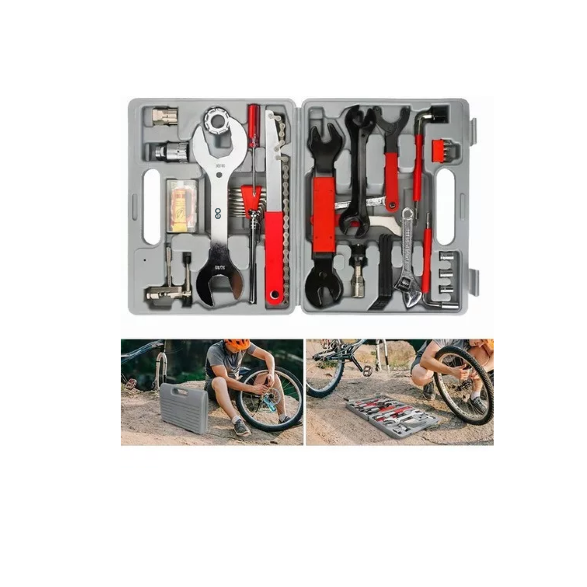 Foto 4 pulgar | Kit De Herramientas De Reparación De Bicicleta, 44 Piezas Eo Safe Imports Esi-8888-1 Multicolor.