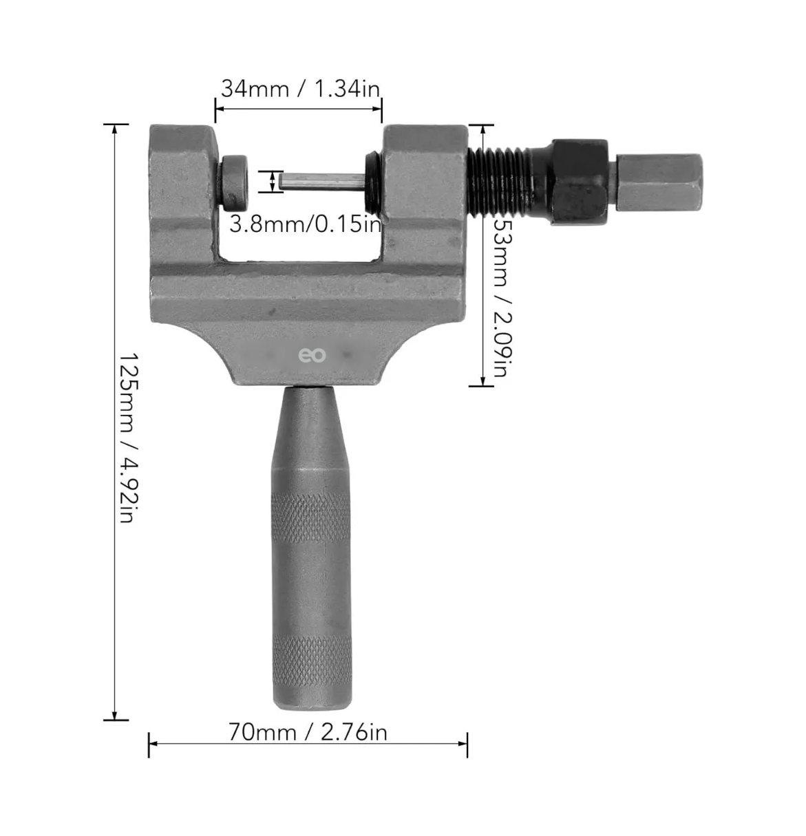 Foto 3 pulgar | Extractor De Cadena Cortador De Cadena Para Motocicletas Eo Safe Imports Esi-19301 Gris