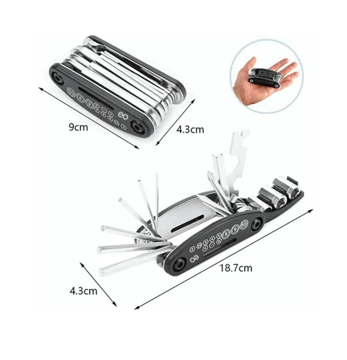 Foto 3 pulgar | Kit De Cepillos De Limpieza Para Cadena De Bicicleta 10pcs Eo Safe Imports Esi-19302 Multicolor