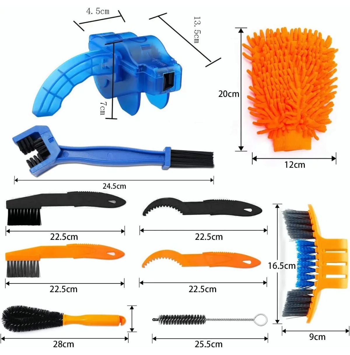 Foto 4 pulgar | Kit De Cepillos De Limpieza Para Cadena De Bicicleta 10pcs Eo Safe Imports Esi-19302 Multicolor