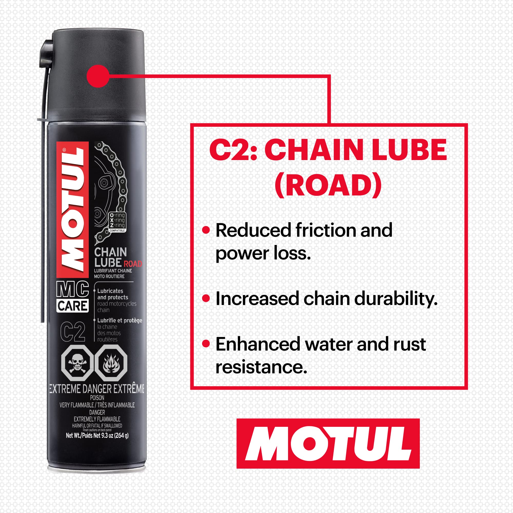 Foto 4 pulgar | Kit Completo De Lubricación Para Limpieza De Cadenas De Motocicletas Motul C1 C2 - Venta Internacional.