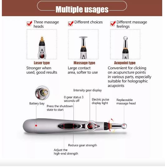 Foto 3 pulgar | Pluma De Acupuntura Electrónica Wünd