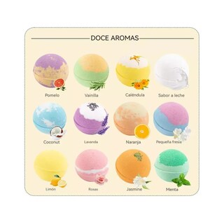 Foto 2 | Bolas Baño Juego Bombas Aceites Esenciales Con Caja 12 Uds Eo Safe Imports Esi-20077 Multicolor