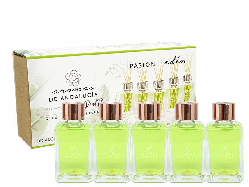 Kit con 5 Esencias de 30 ml c/u Aroma Edén Fragancia en Varillas Andalucía