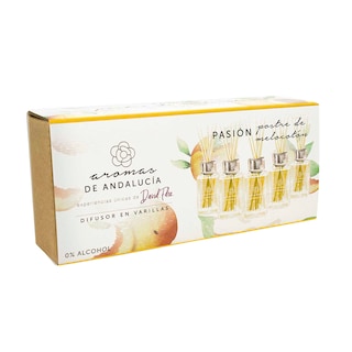 Foto 2 | Kit de 5 Esencias de 30 ml Fragancia en Varillas Andalucía Aroma Postre de Melocotón