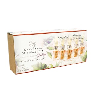 Foto 2 | Kit de 5 Esencias de 30 ml Fragancia en Varillas Andalucía Aroma Fresa Cremosa