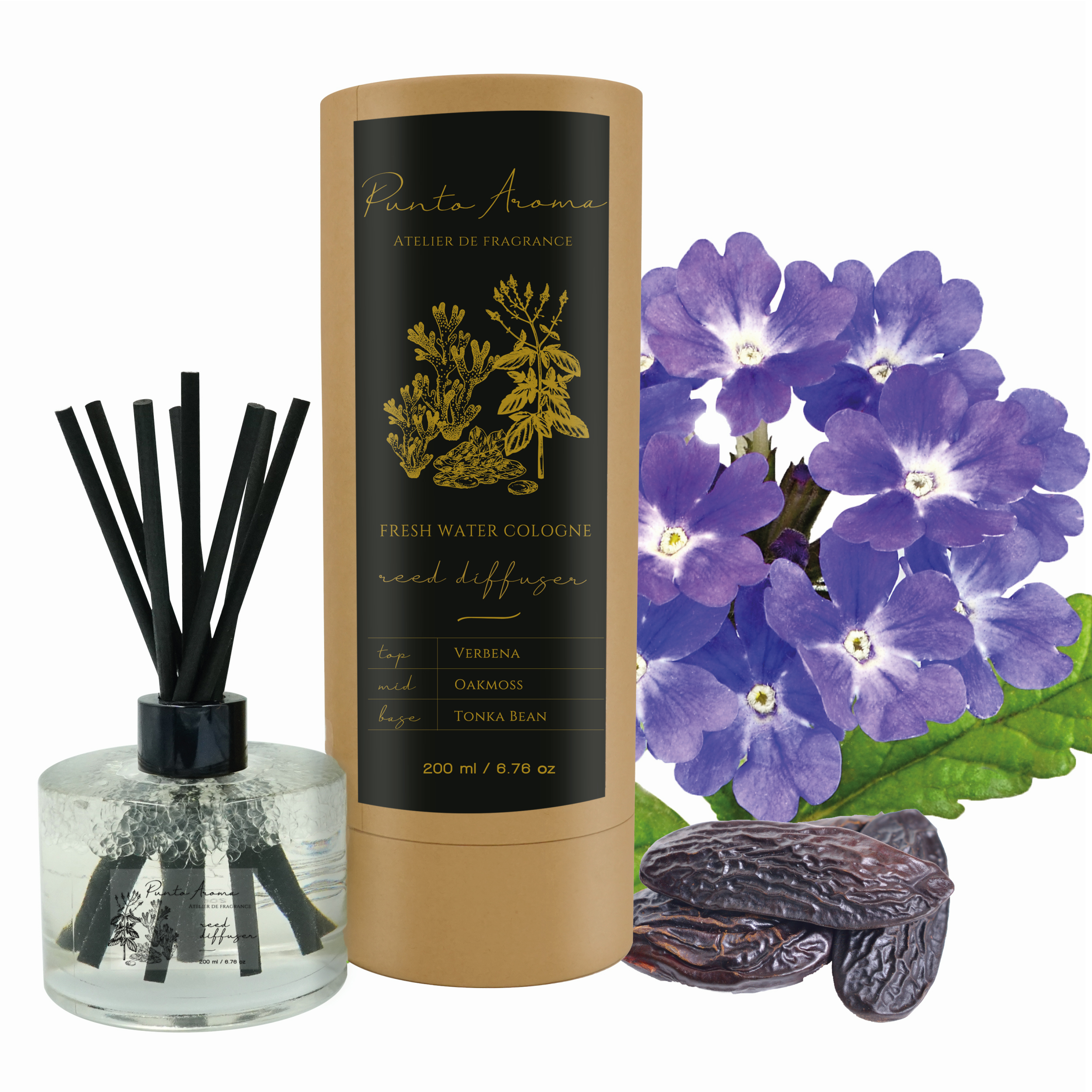 Foto 2 pulgar | Reed Diffuser Aromatizante de Ambiente Punto Aroma Fresh Water Cologne