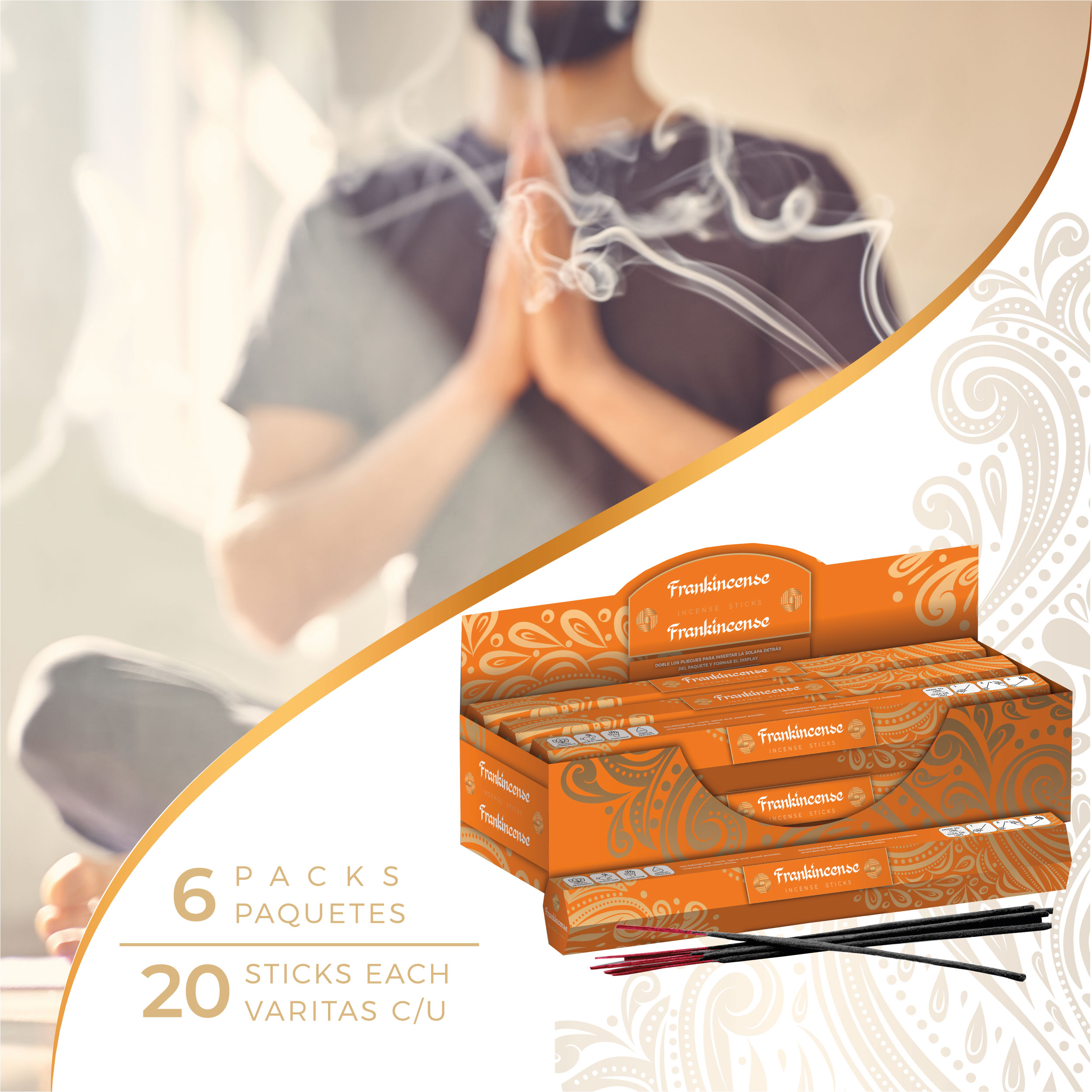 Foto 4 pulgar | Incienso con Aroma Premium Punto Aroma Frankincense 120 Unidades