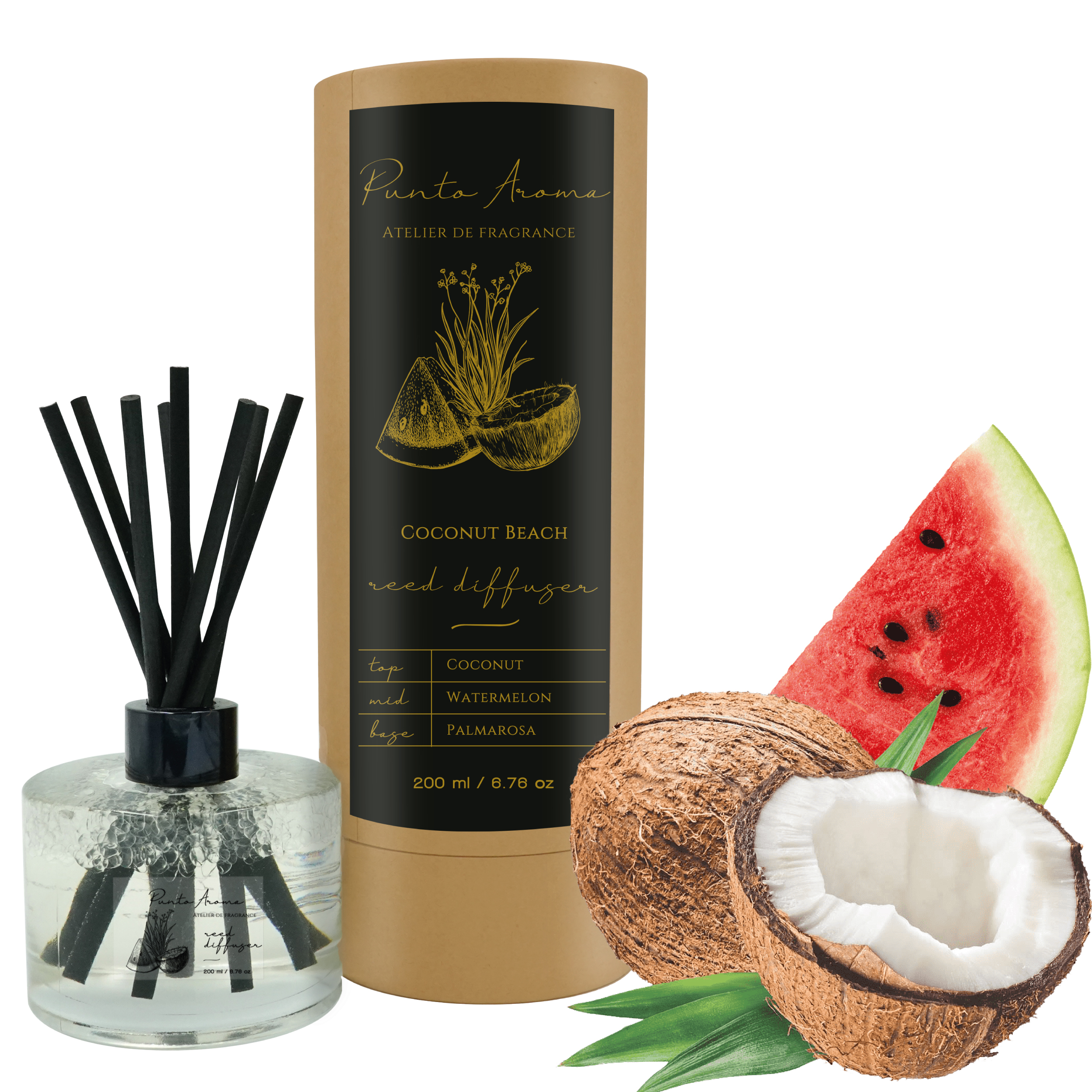 Foto 2 pulgar | Reed Diffuser Aromatizante de Ambiente Punto Aroma Coconut Beach