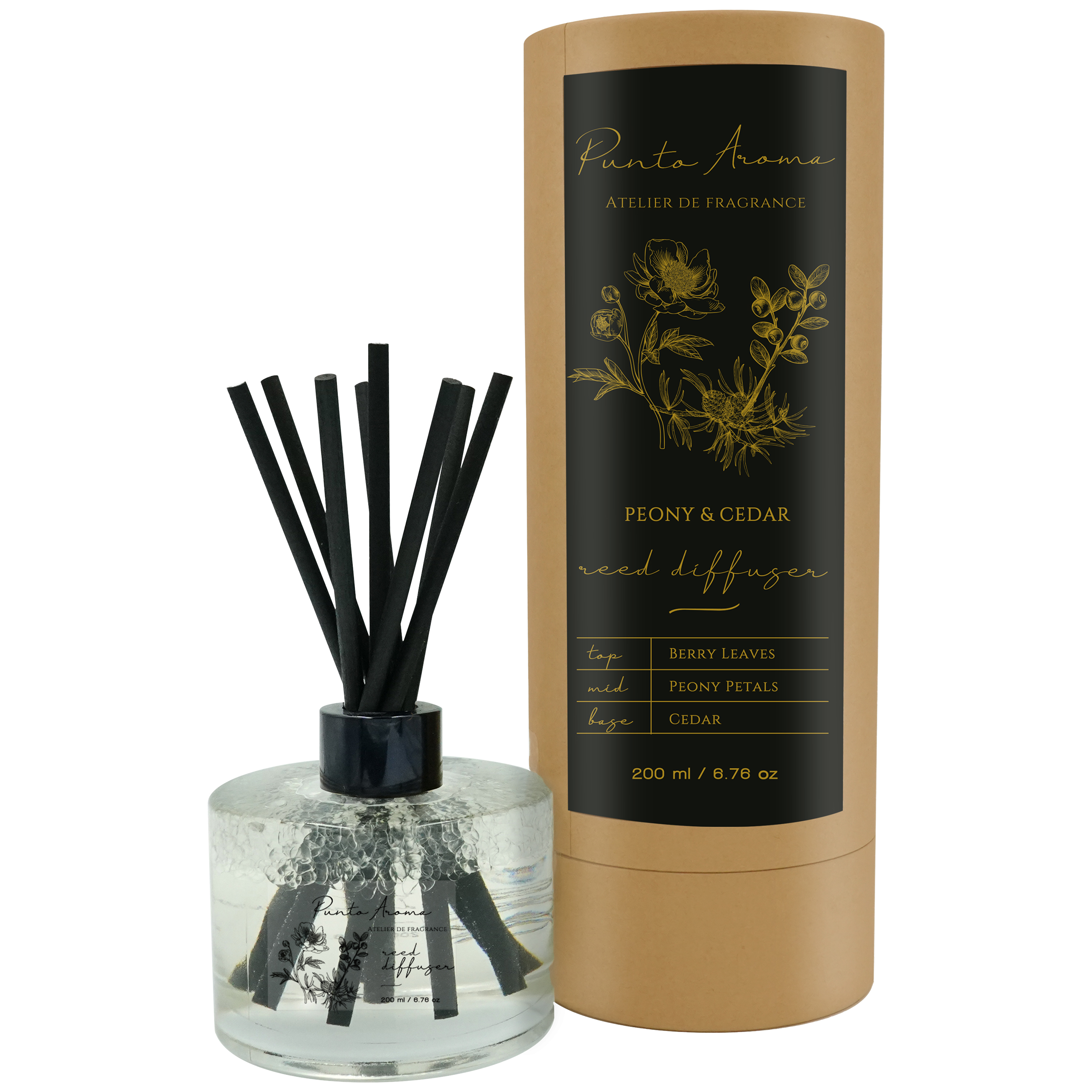 Aromatizante de Ambiente Reed Diffuser - Punto Aroma -  Peony & Cedar