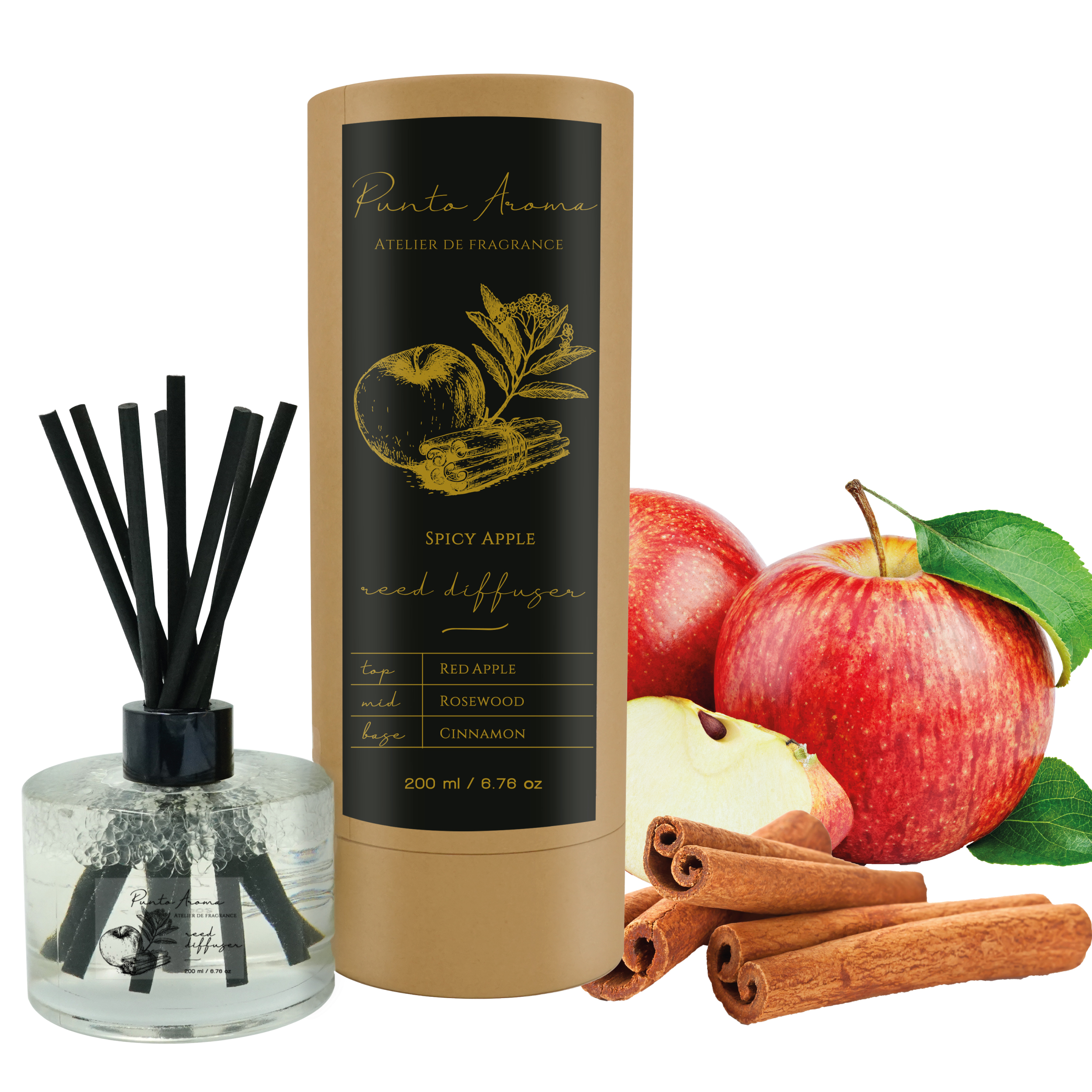 Foto 2 pulgar | Reed Diffuser Aromatizante de Ambiente Punto Aroma Spicy Apple