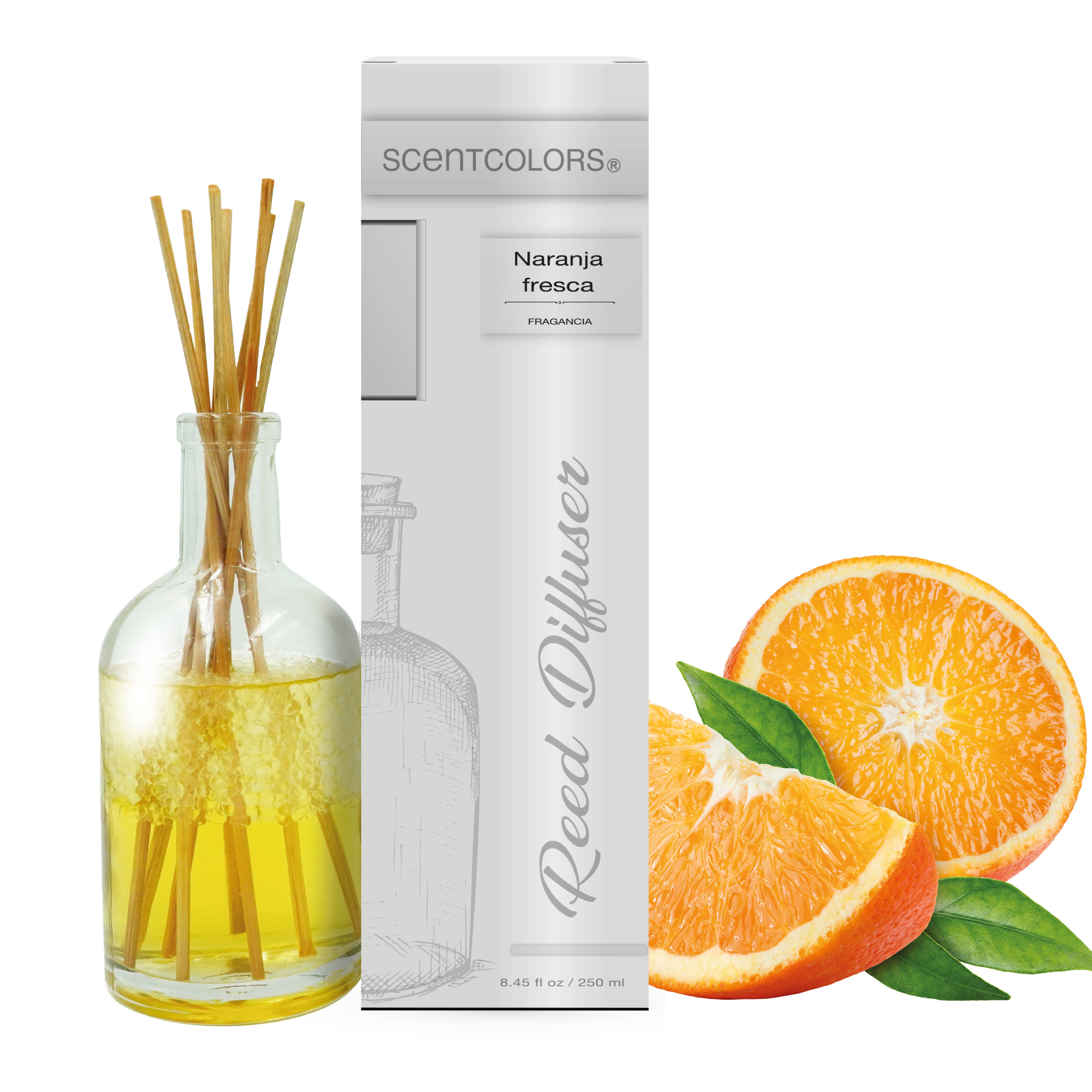 Foto 2 pulgar | Aromatizante de Ambiente Reed Diffuser - Scent Colors, Naranja Fresca