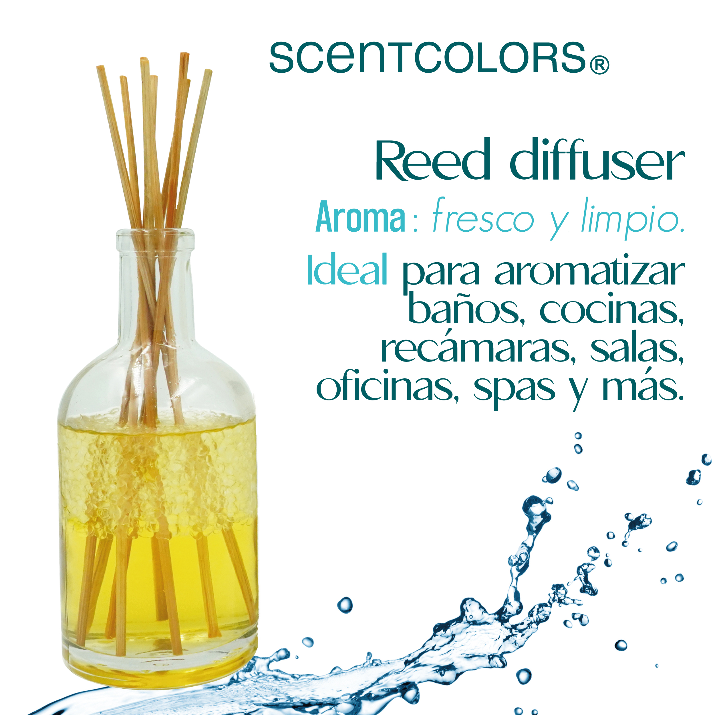 Foto 3 pulgar | Aromatizante de Ambiente Reed Diffuser - Scent Colors Fresco y Limpio