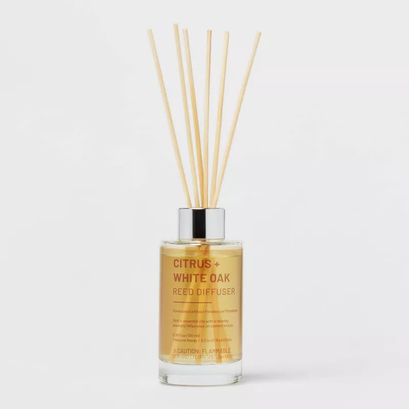 Foto 2 pulgar | Difusor de Varillas Perfumadas Amarillo Cítrico Roble Blanco 100 ml